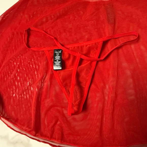 Dolled Up Red Lace Chemise - Picture 9 of 14